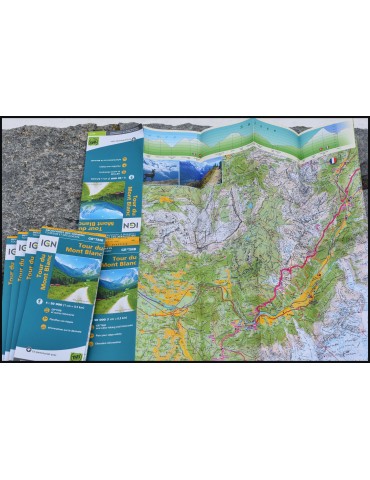 Tour du Mont blanc map