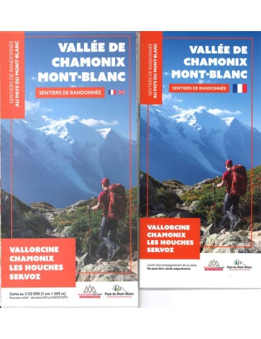 Carte des sentiers au Pays du Mont blanc