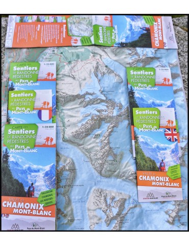 Carte des sentiers au Pays du Mont blanc